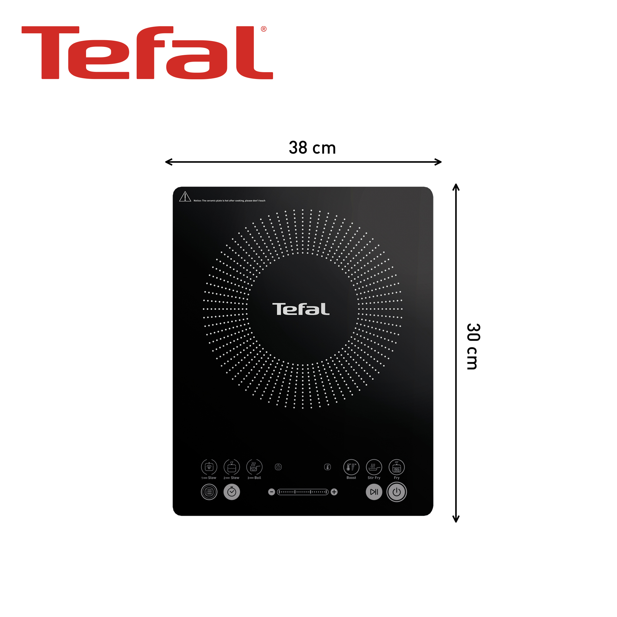 Tefal IH2108G1 hob Black Countertop – image 6