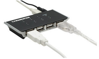 Manhattan 160766 interface hub 480 Mbit/s Black – image 4