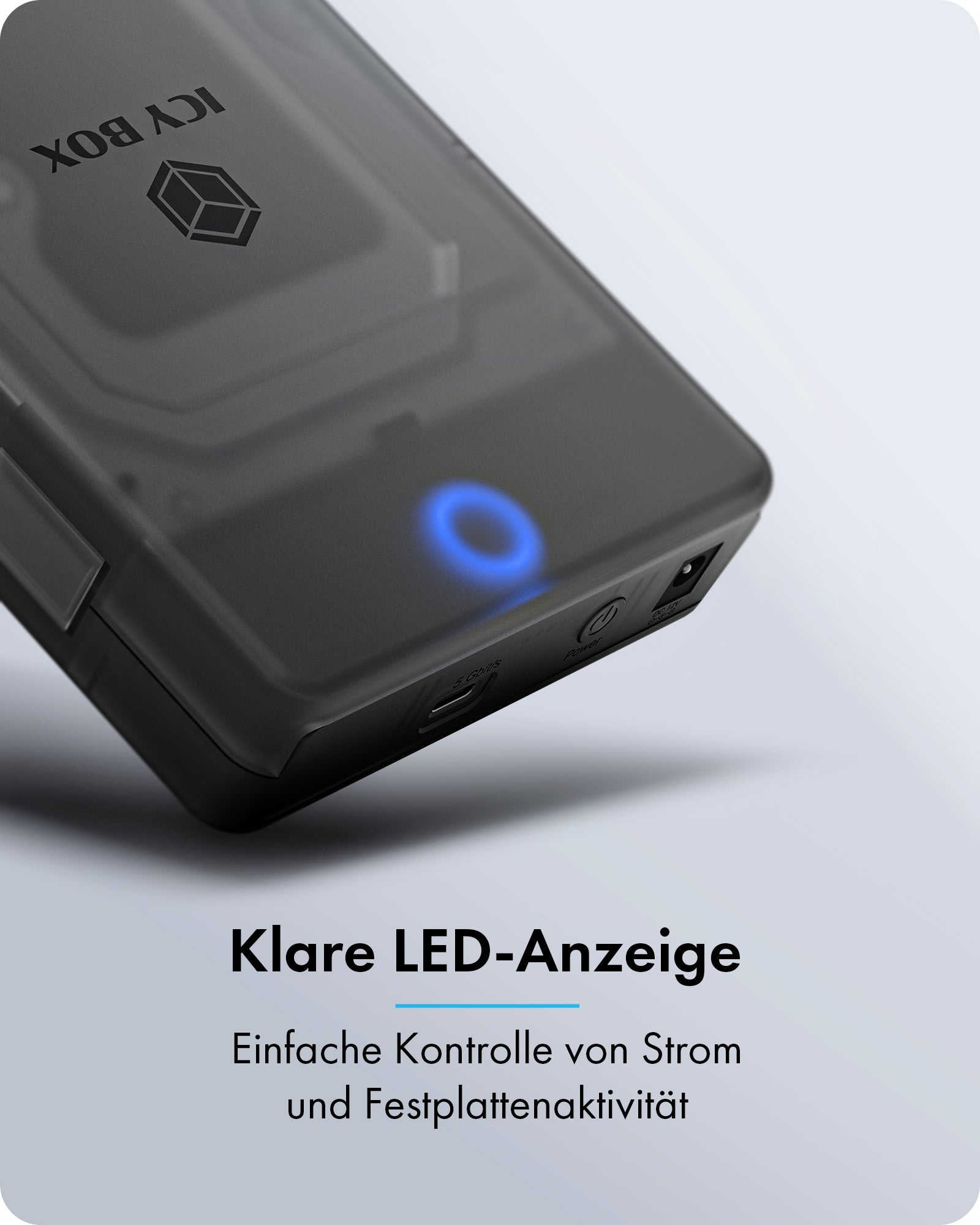 Geh. IcyBox Spade Base 388 für 2,5/3,5 SATA SSD/HDD