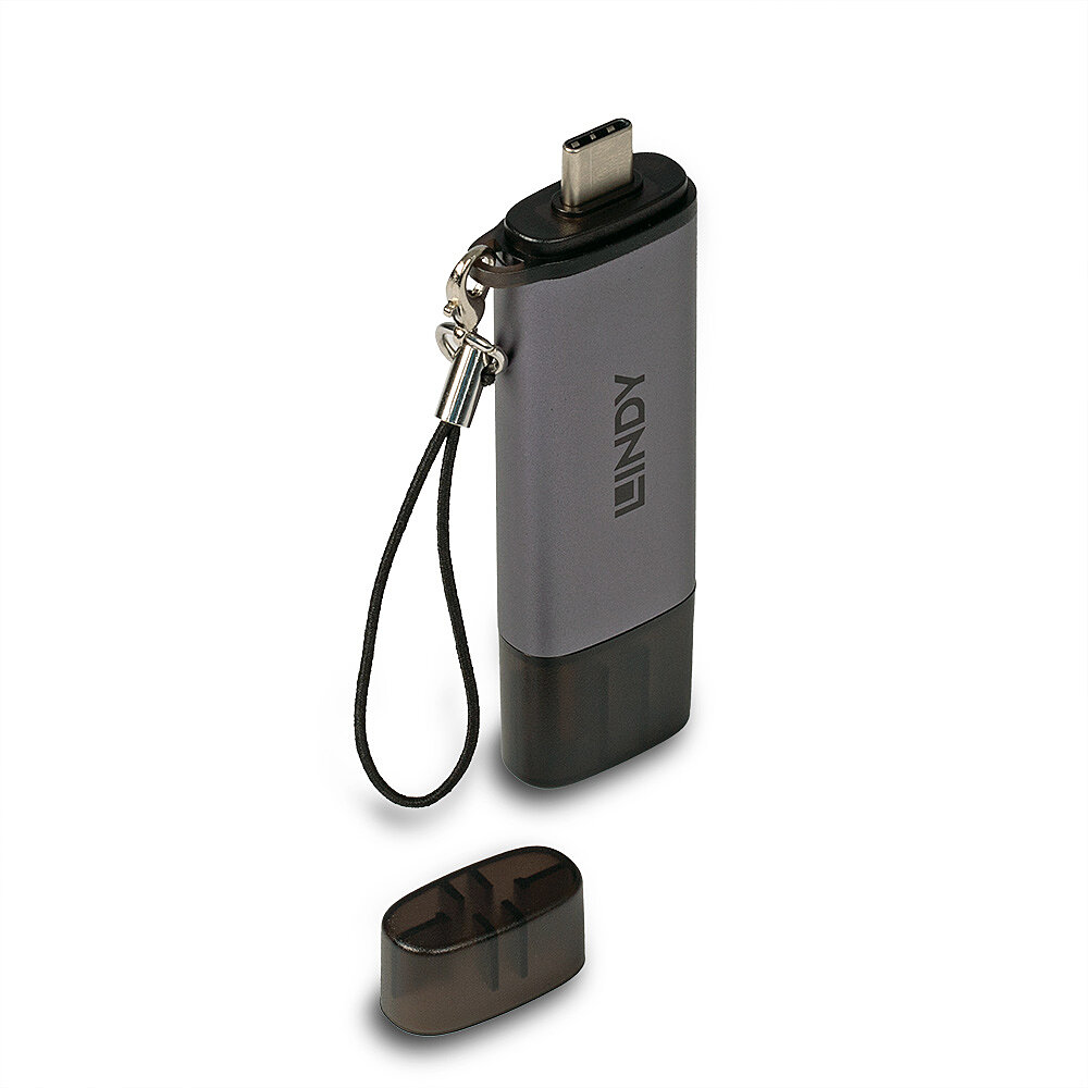 Lindy USB 3.2 Type C and A SD / Micro SD Card Reader – image 2