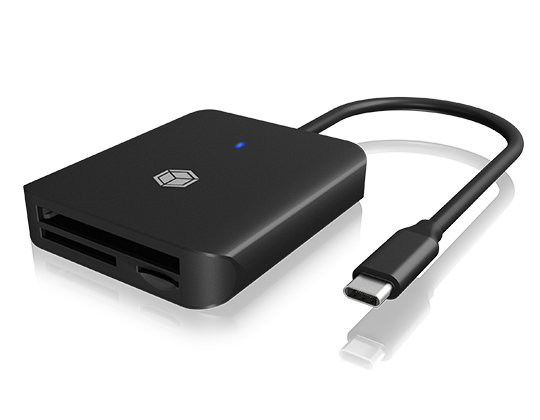 ICY BOX IB-CR403-C3 card reader USB 3.2 Gen 1 (3.1 Gen 1) Type-C Black – image 1
