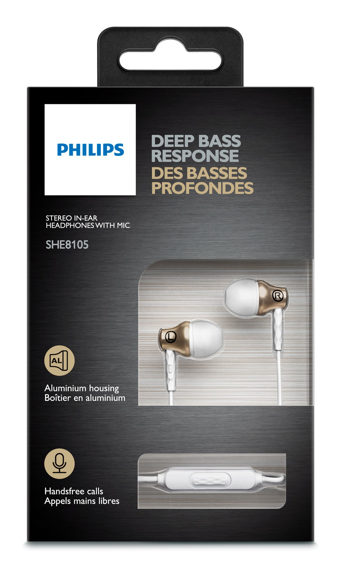 Philips SHE8105GD/27 headphones/headset Wired In-ear Gold, White – image 2