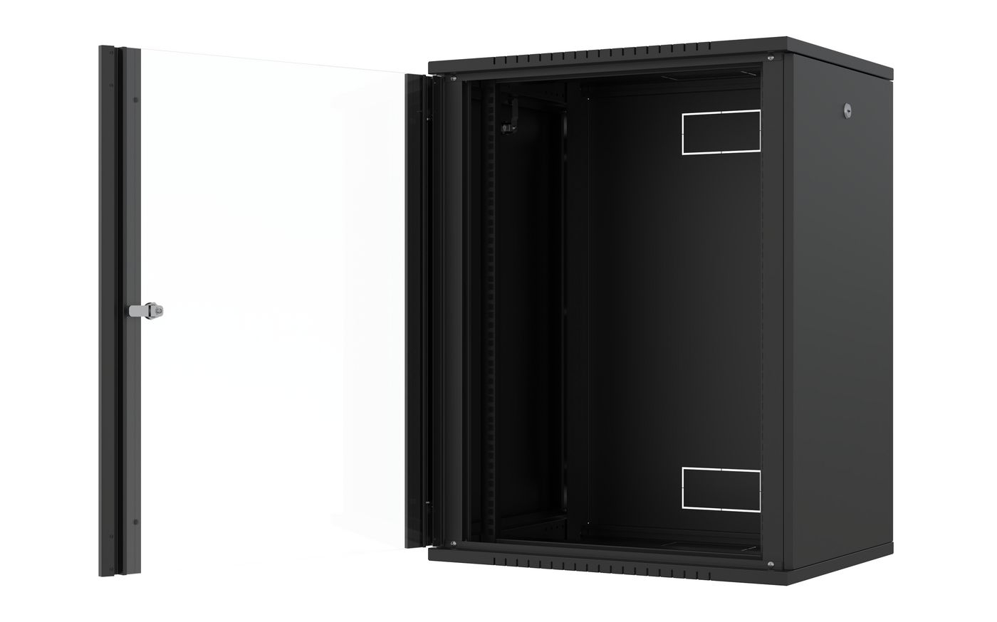Lanview RWF16U45BL rack cabinet 16U Wall mounted rack Black – image 2