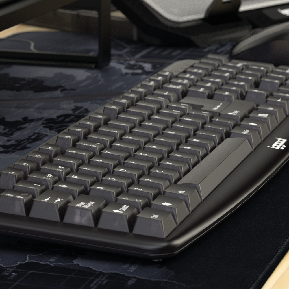 iggual CK-BASIC-105T keyboard Universal USB QWERTY Spanish Black – image 2