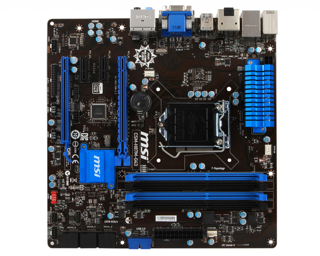 MSI CSM-H87M-G43 motherboard Intel® H87 LGA 1150 (Socket H3) micro ATX – image 2