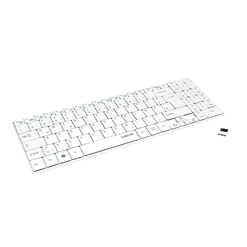 LogiLink ID0116 keyboard USB QWERTZ German White – image 2