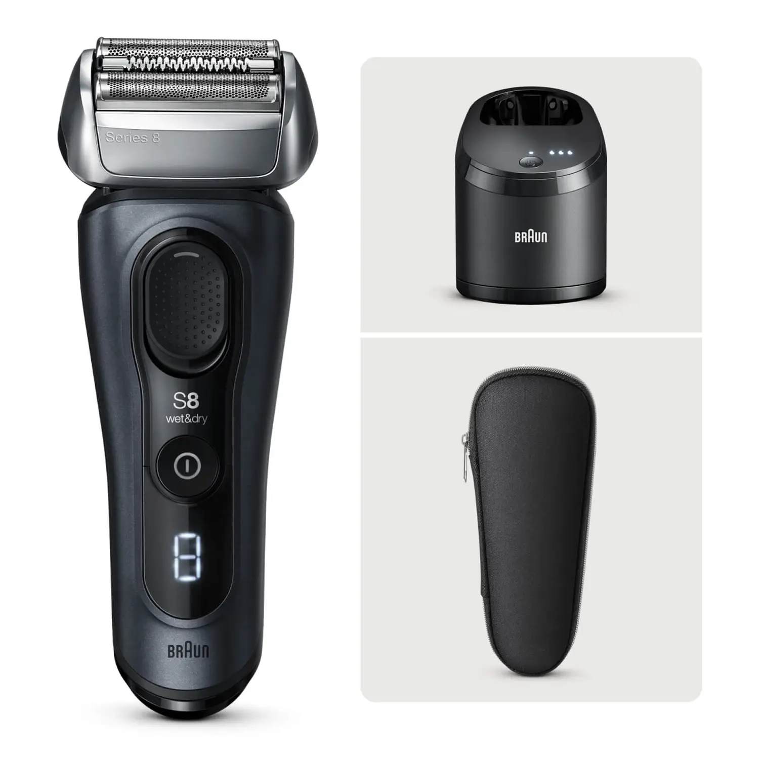 Braun Series 8 8450cc Foil shaver Trimmer Black – image 2