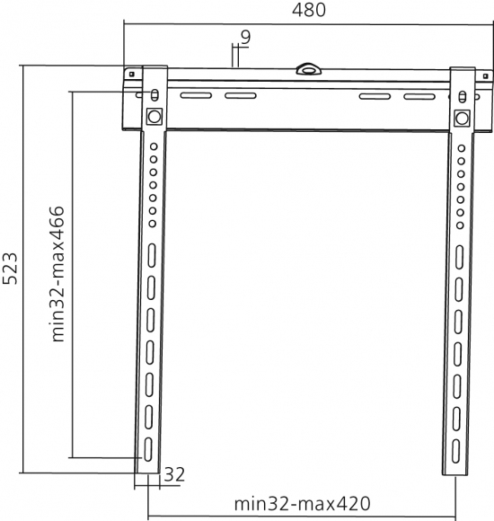 Equip 32"-55" Fixed TV Wall Mount Bracket – image 4