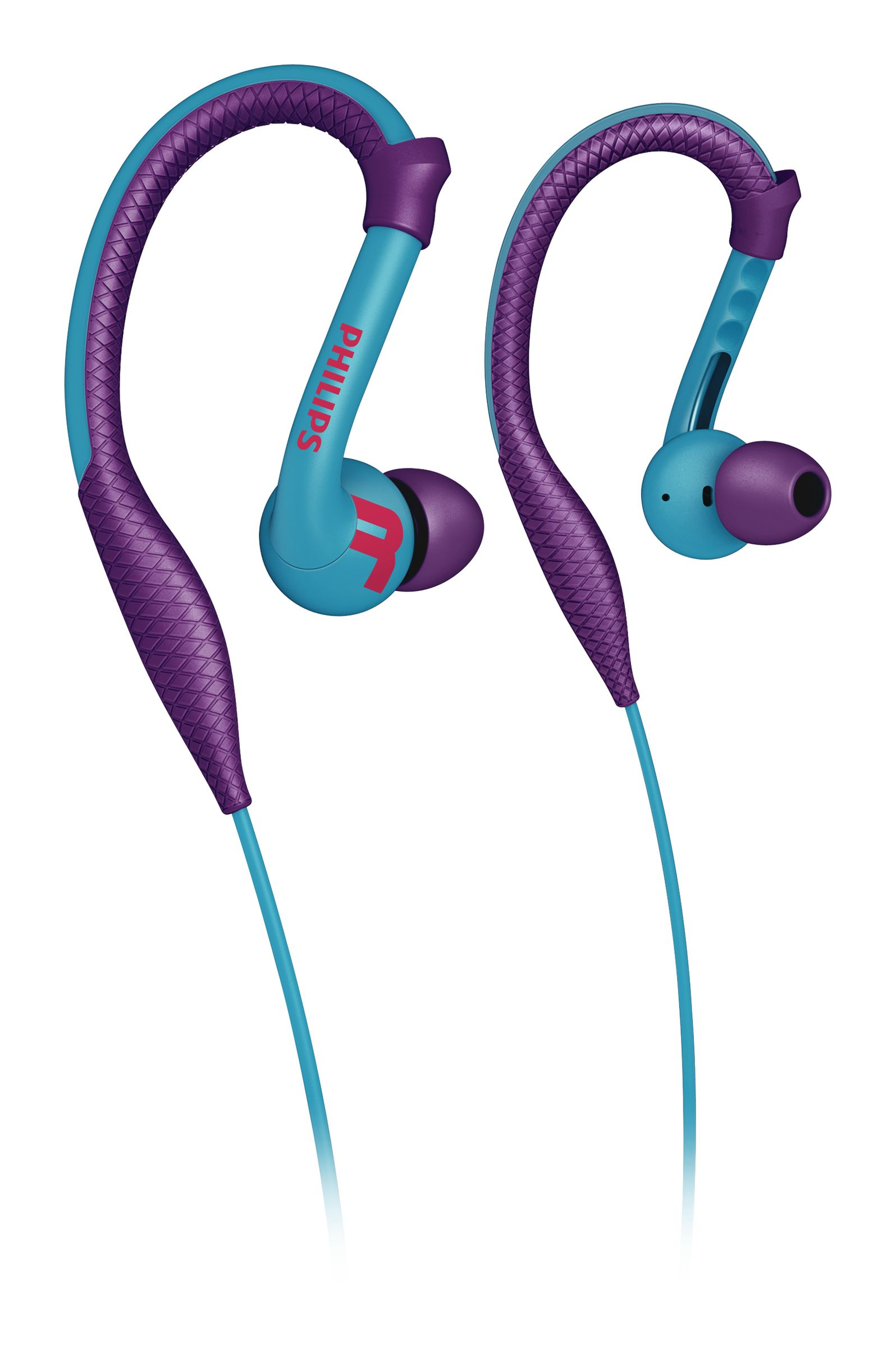Philips ActionFit SHQ3200PP/98 headphones/headset Wired Ear-hook Purple