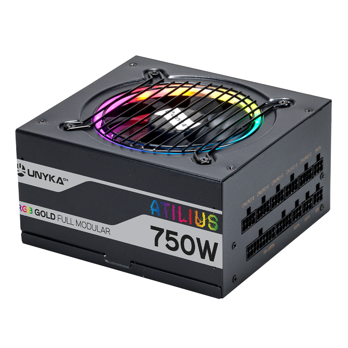 UNYKAch ATX Atilus RGB Black 750W – image 1