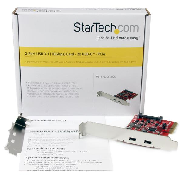 StarTech.com 2-Port USB 3.1 (10Gbps) Card - 2x USB-C - PCIe – image 5