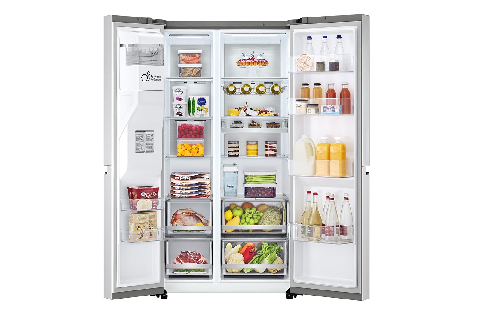 LG GSLV91BSA side-by-side refrigerator Freestanding – image 2