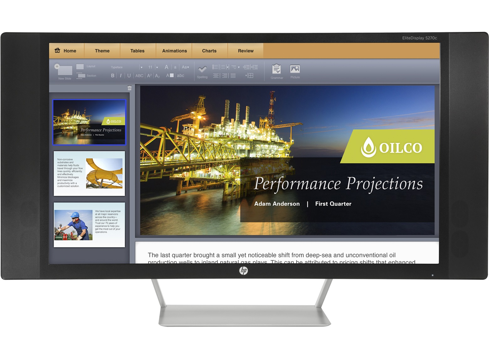 HP EliteDisplay S270c 27" Curved – image 1