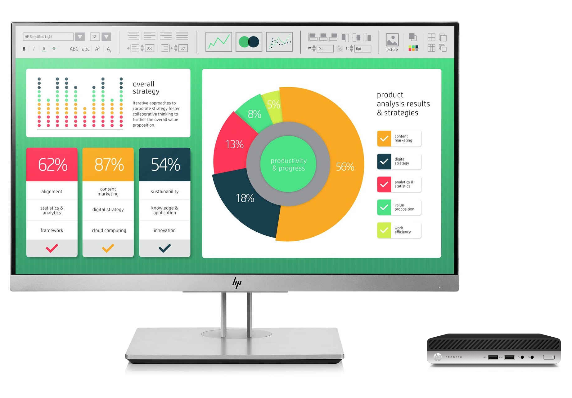 HP 400 G3 + EliteDisplay E223 – image 1