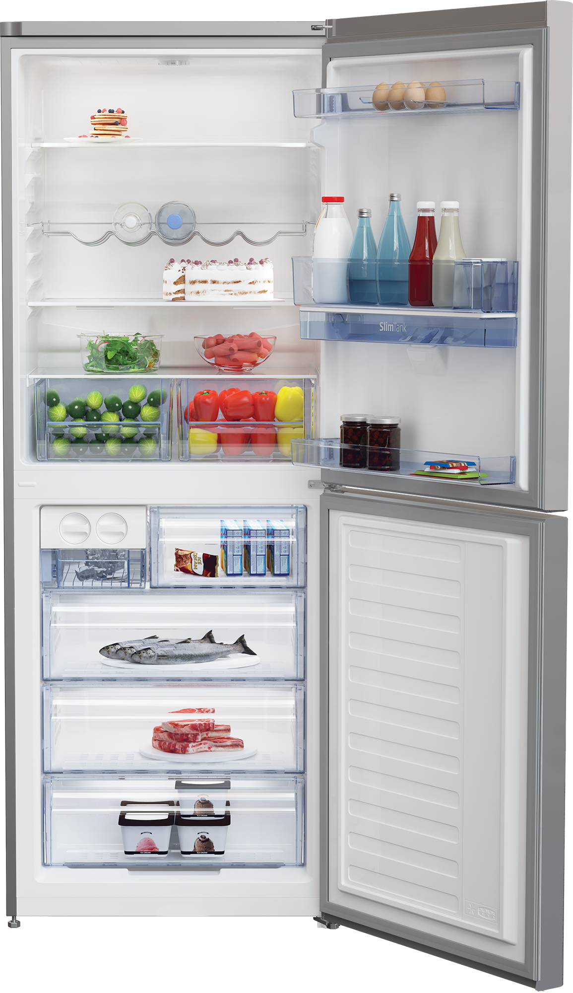 Beko CFG4790DPS Freestanding Frost Free Fridge Freezer with Non-plumbed Water Dispenser – image 3