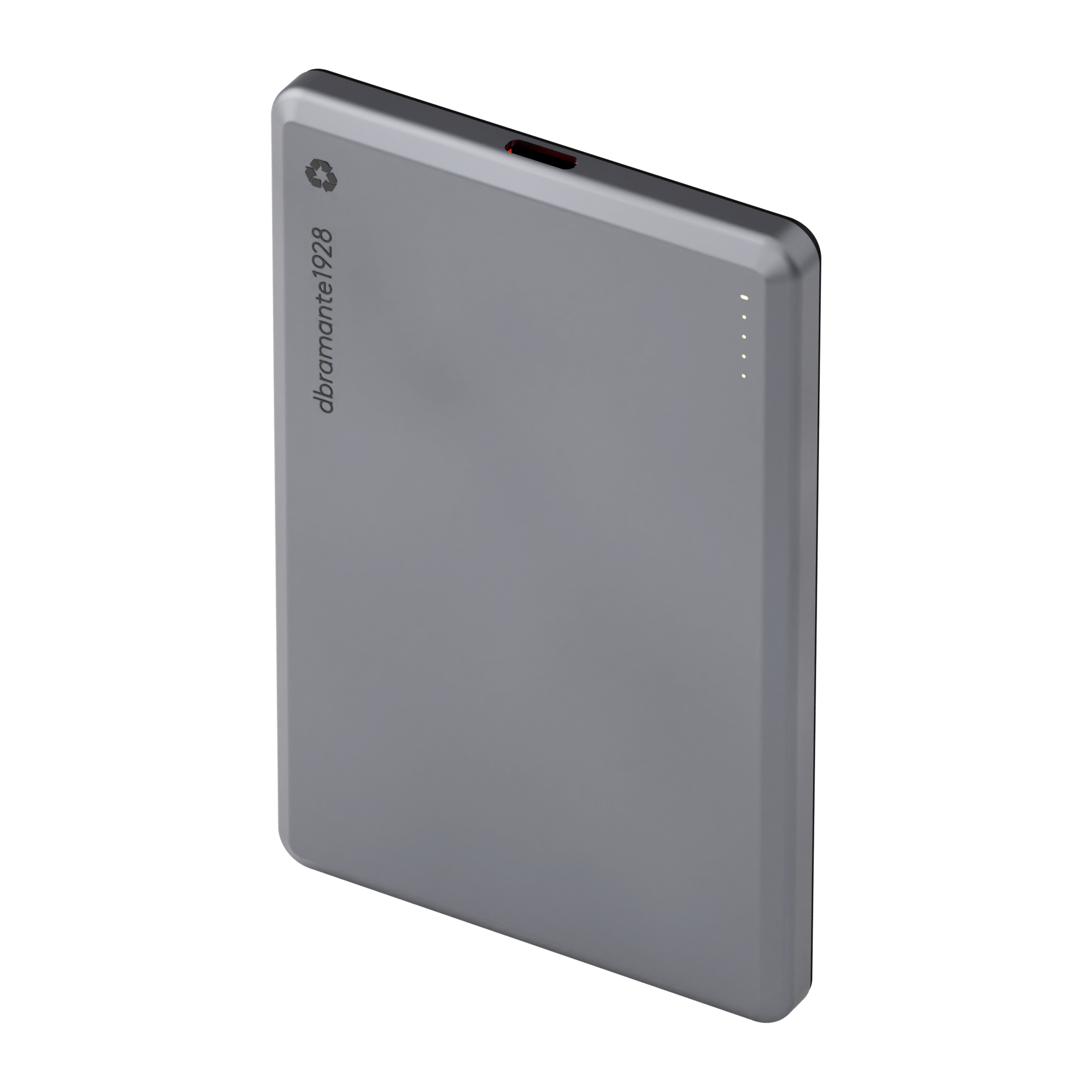 dbramante1928 re-charge 5000 mAh Carica wireless Grigio