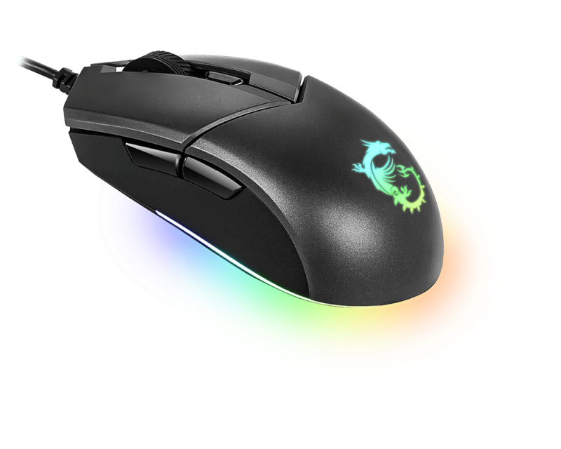 MSI CLUTCH GM11 RGB Optical Gaming Mouse '5000 DPI Optical Sensor, 6 Programmable button, Dual-Zone RGB, Symmetrical design, OMRON Switch with 10+ Million Click – image 5