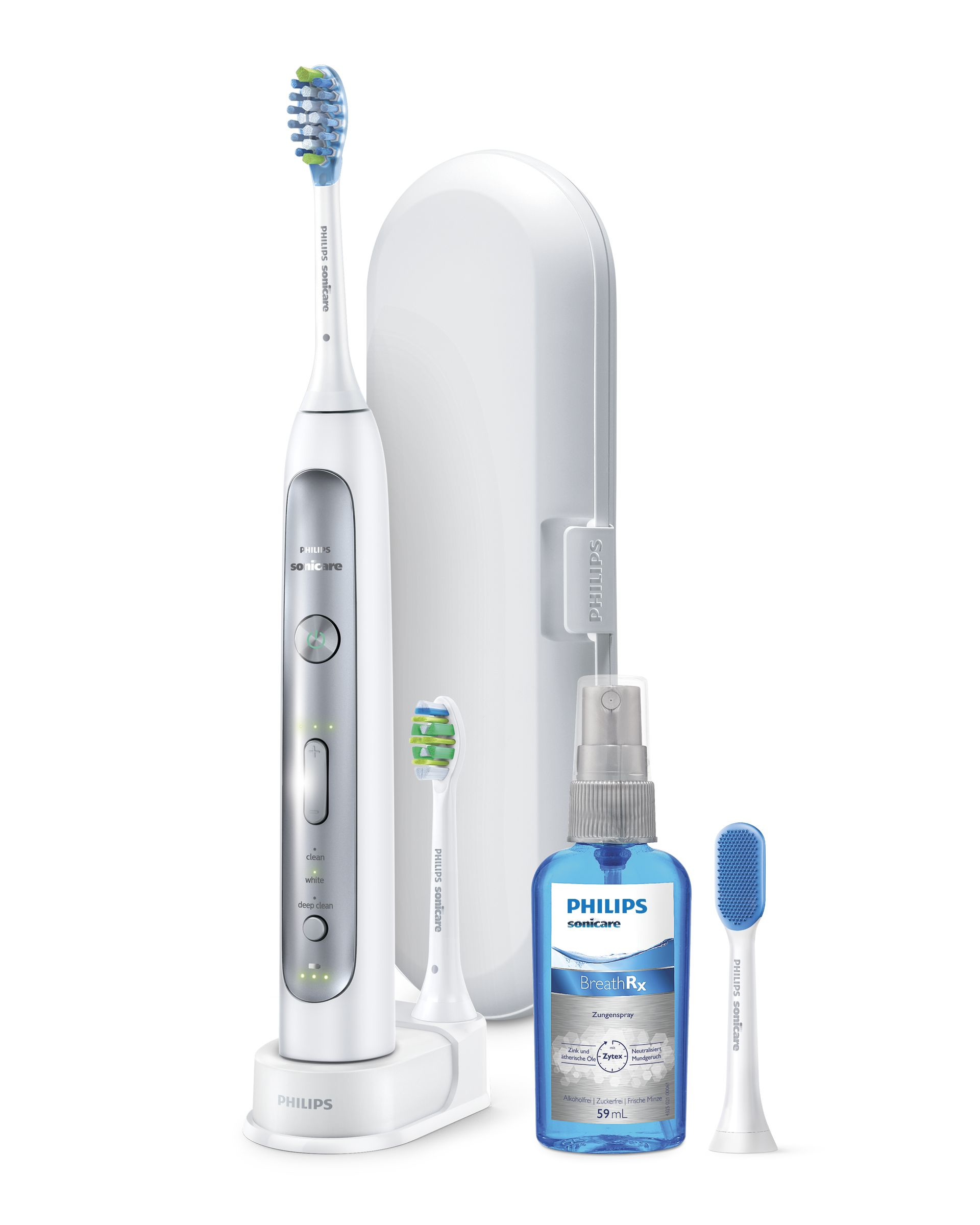 Philips Sonicare FlexCare Platinum HX9188/10 electric toothbrush Adult Sonic toothbrush Grey, White