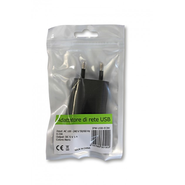 Techly Transformer from Italian Network to USB Black 1Ah IPW-USB-ECBK – image 3