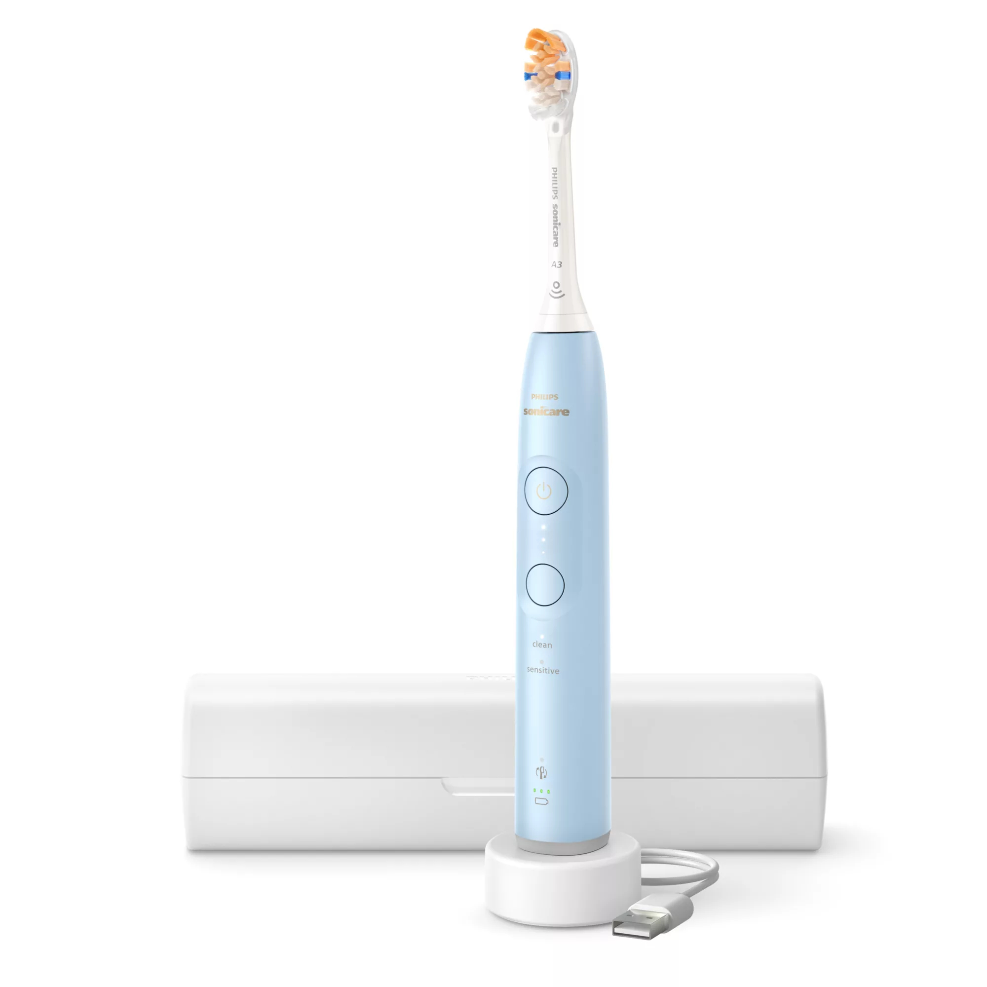 Philips HX7408/04 electric toothbrush Adult Sonic toothbrush Light Blue – image 1