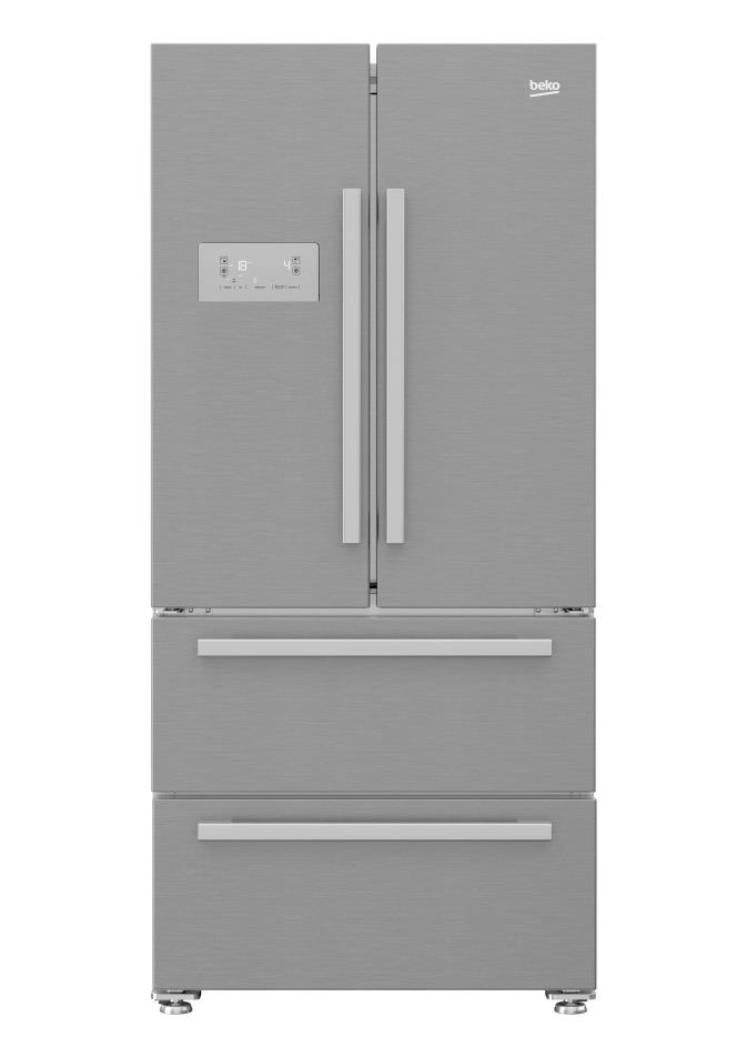 Beko GNE6039XP side-by-side refrigerator Freestanding