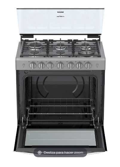 Whirlpool WER3100D cooker Freestanding cooker Gas Grey – image 2