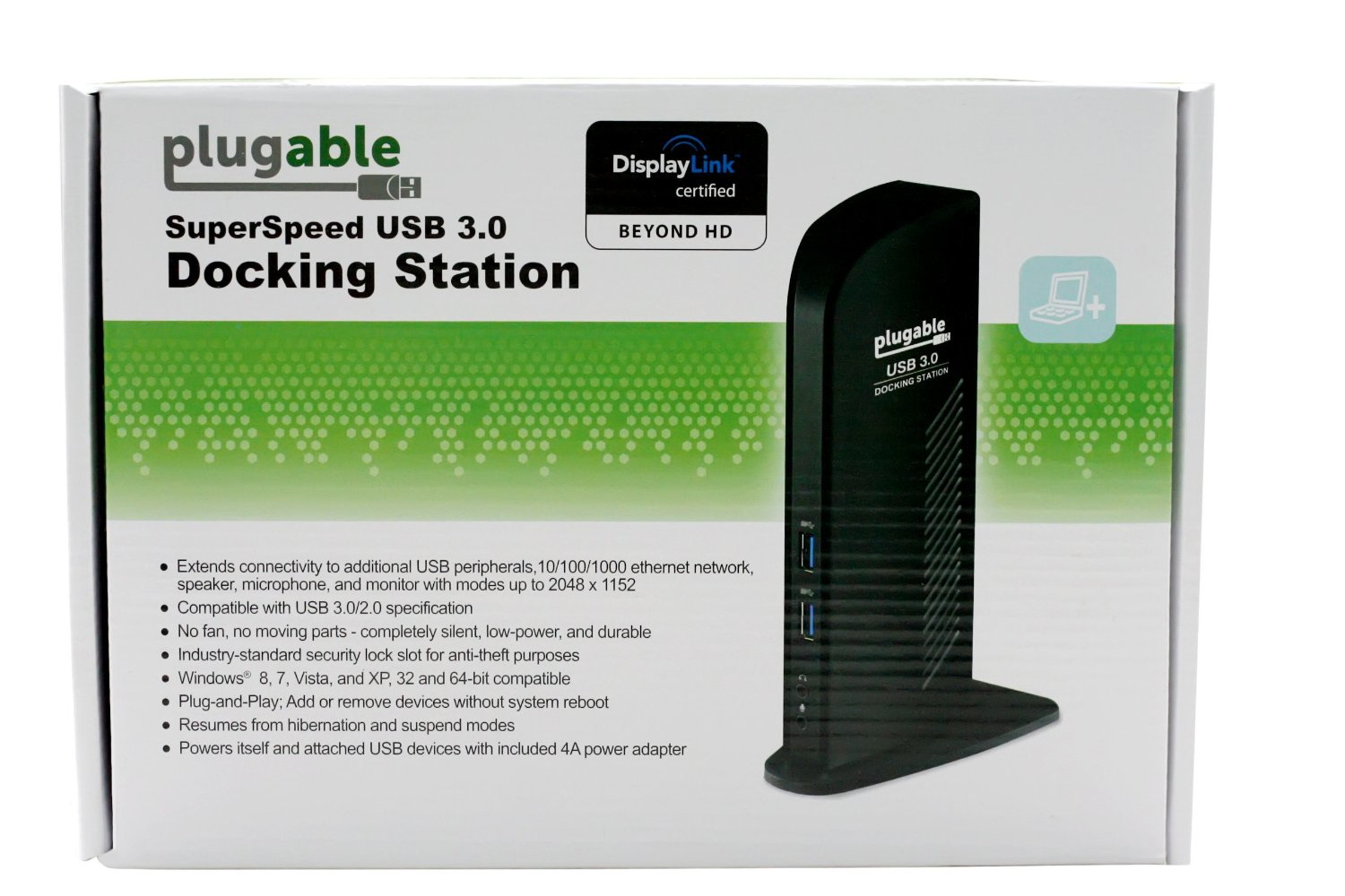 Plugable Technologies UD-3000 laptop dock/port replicator Wired USB 3.2 Gen 1 (3.1 Gen 1) Type-A Black – image 5