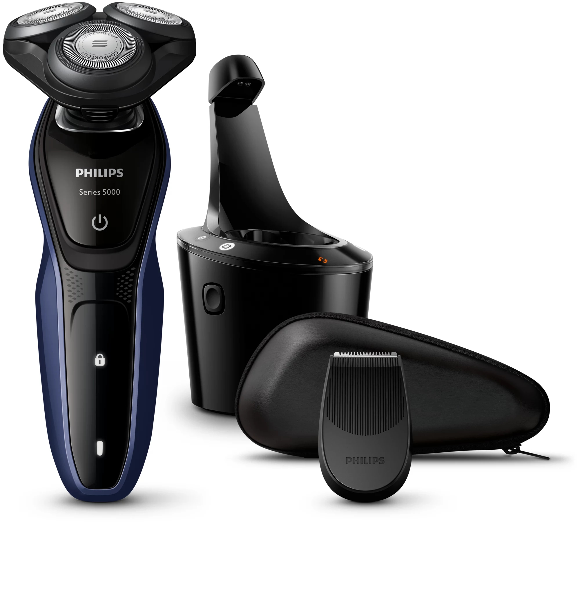 Philips SHAVER Series 5000 S5013/26R1 men's shaver Rotation shaver Trimmer Black, Blue
