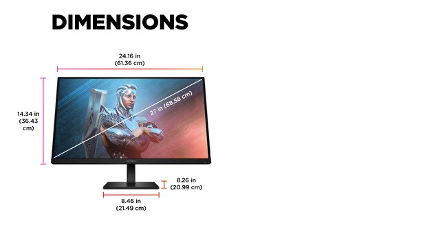 HP OMEN by HP 27 inch FHD 165Hz Gaming Monitor - OMEN 27 – image 9