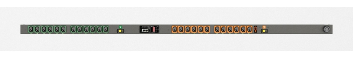 Vertiv Geist MNS3EGB1-24L138-3TL6A0A10-S power distribution unit (PDU) 24 AC outlet(s) 0U Black
