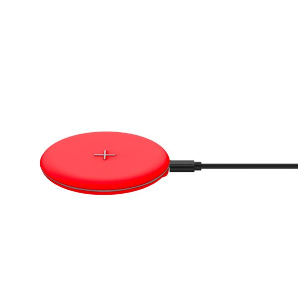 Celly WLFASTFEELRD mobile device charger Smartphone Red USB Wireless charging Fast charging Indoor – image 1