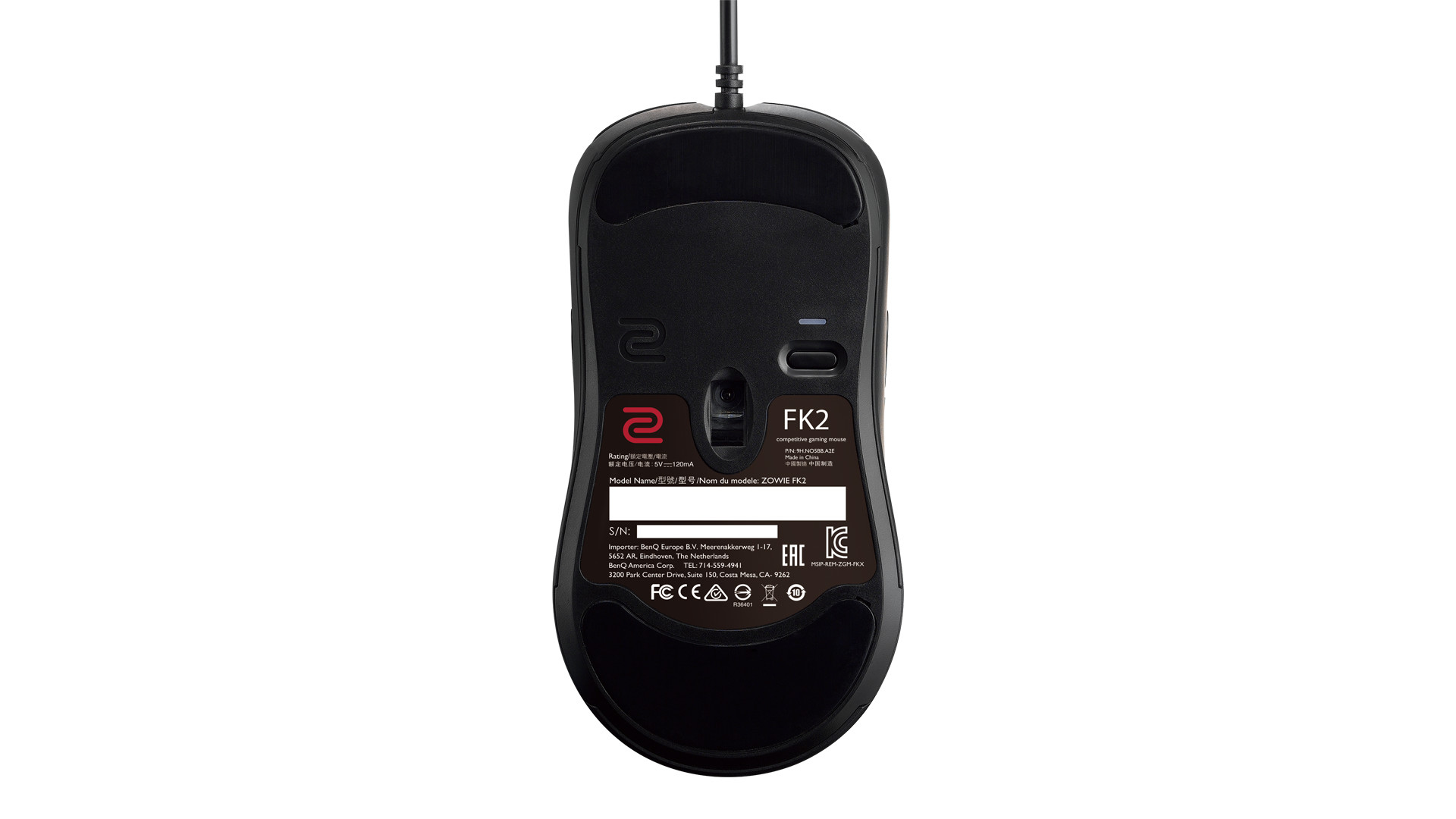 ZOWIE FK2 mouse Office Ambidextrous USB Type-A 3200 DPI – image 5