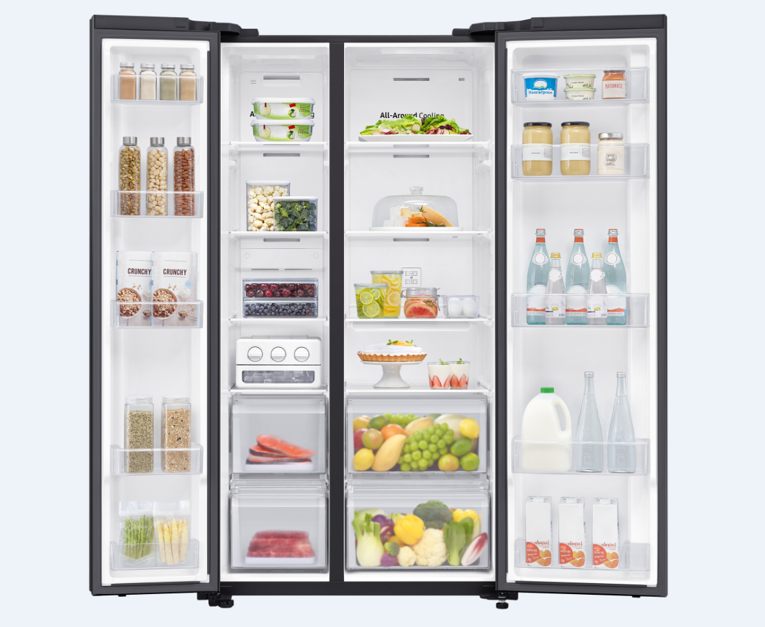 Samsung RS62R50012C/TR side-by-side refrigerator Freestanding Black – image 4