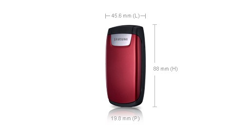 Samsung SGH-C260 3.86 cm (1.52") 74 g Red – image 8