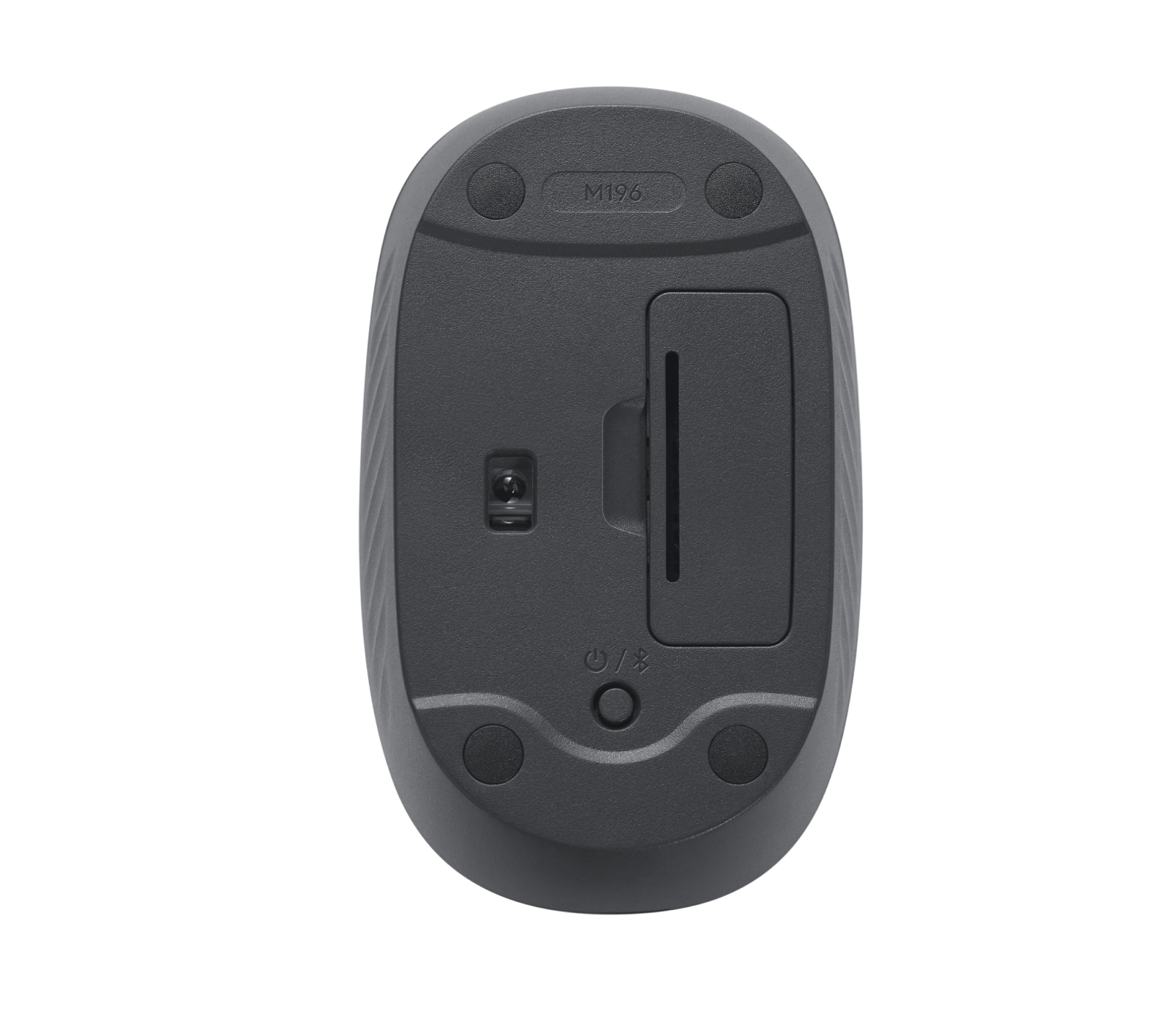 Mouse Logitech M196 - Inalámbrico - Bluetooth - Grafito - 910-007456