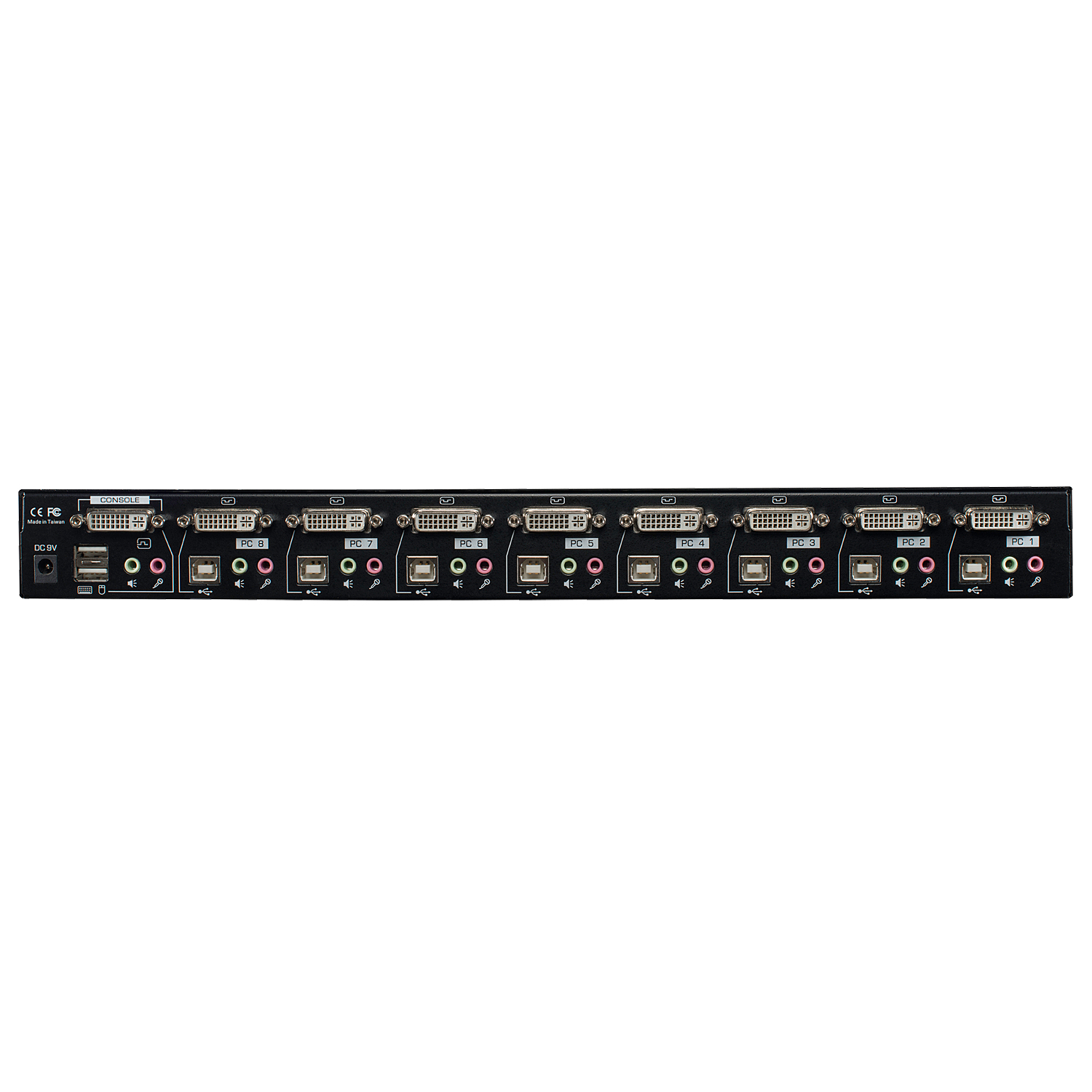 Lindy 8 Port DVI-I Single Link, USB 2.0 and Audio KVM Switch Pro – image 2