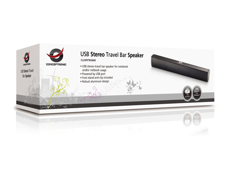 Conceptronic USB Stereo Travel Bar Speaker – image 5