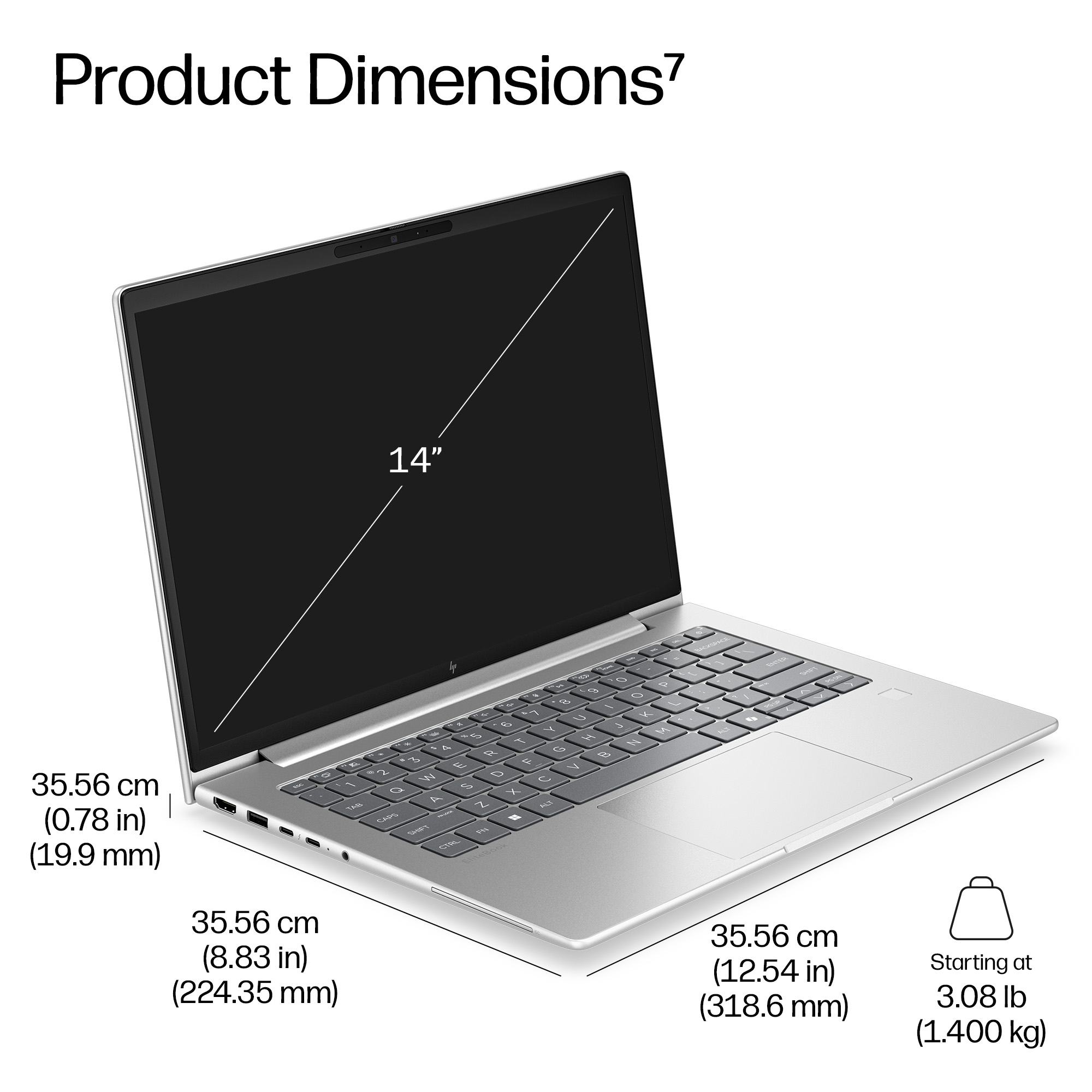 HP EliteBook 6 G2i 14 inch Notebook Next Gen AI PC Intel Core Ultra 5 Laptop 35.6 cm (14″) WUXGA 16 GB DDR5-SDRAM 256 GB SSD Wi-Fi 7 (802.11be) Windows 11 Pro Silver image 5