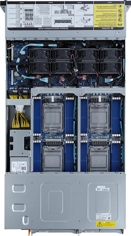 GIGABYTE H262-PC1 Intel C621A LGA 4189 Rack (2U) Black, Steel – image 4