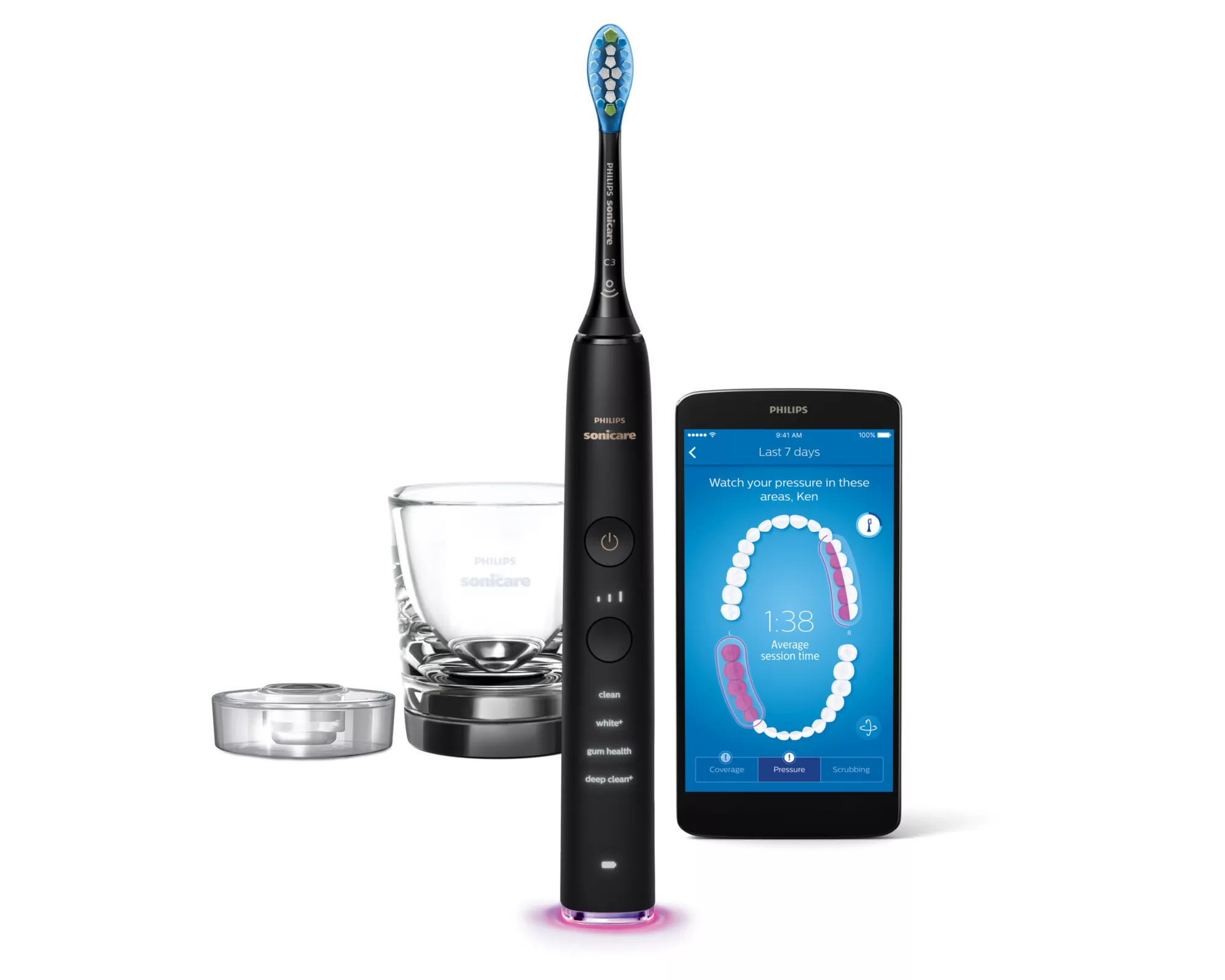 Philips HX9901/13 electric toothbrush Adult Sonic toothbrush Black