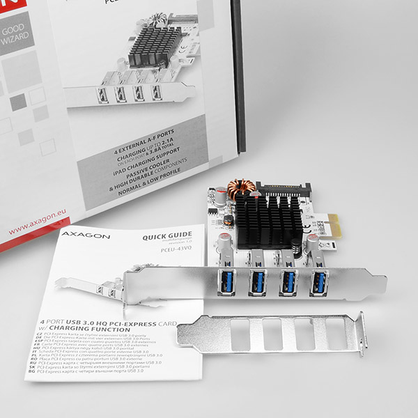 Axagon PCEU-43VQ interface cards/adapter Internal USB 3.2 Gen 1 (3.1 Gen 1) – image 9