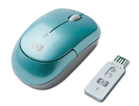 HP Turquoise Wireless Laser Mini Mouse – image 6