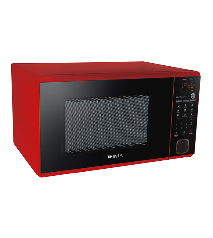 Daewoo KOR-1N4HR microwave Black, Red Countertop – image 3