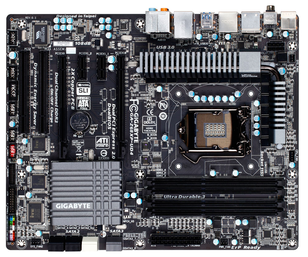 GIGABYTE Z68XP-UD4 Intel Z68 LGA 1155 (Socket H2) ATX – image 1
