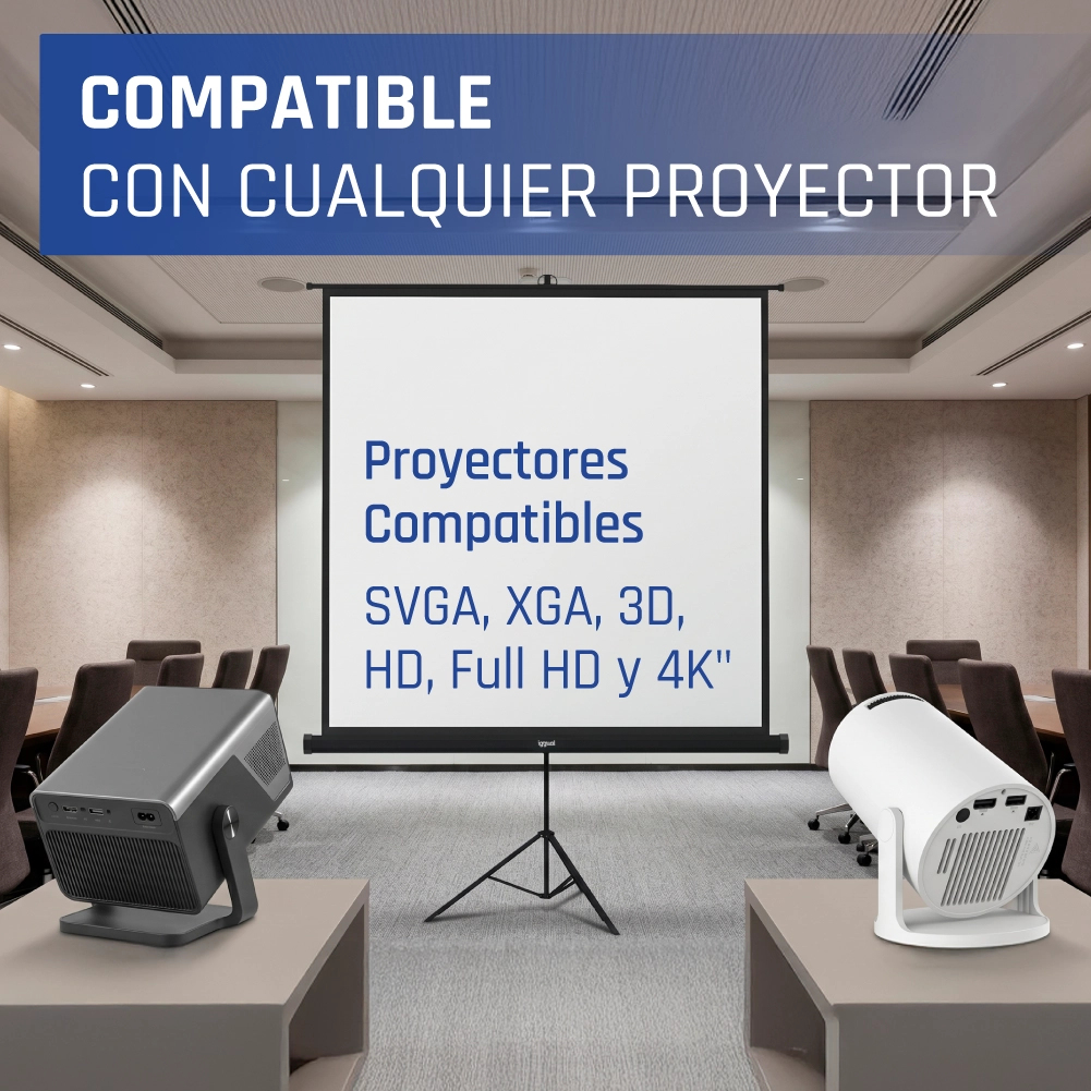 iggual PSITS200 projection screen 2.82 m (111") 1:1 – image 9