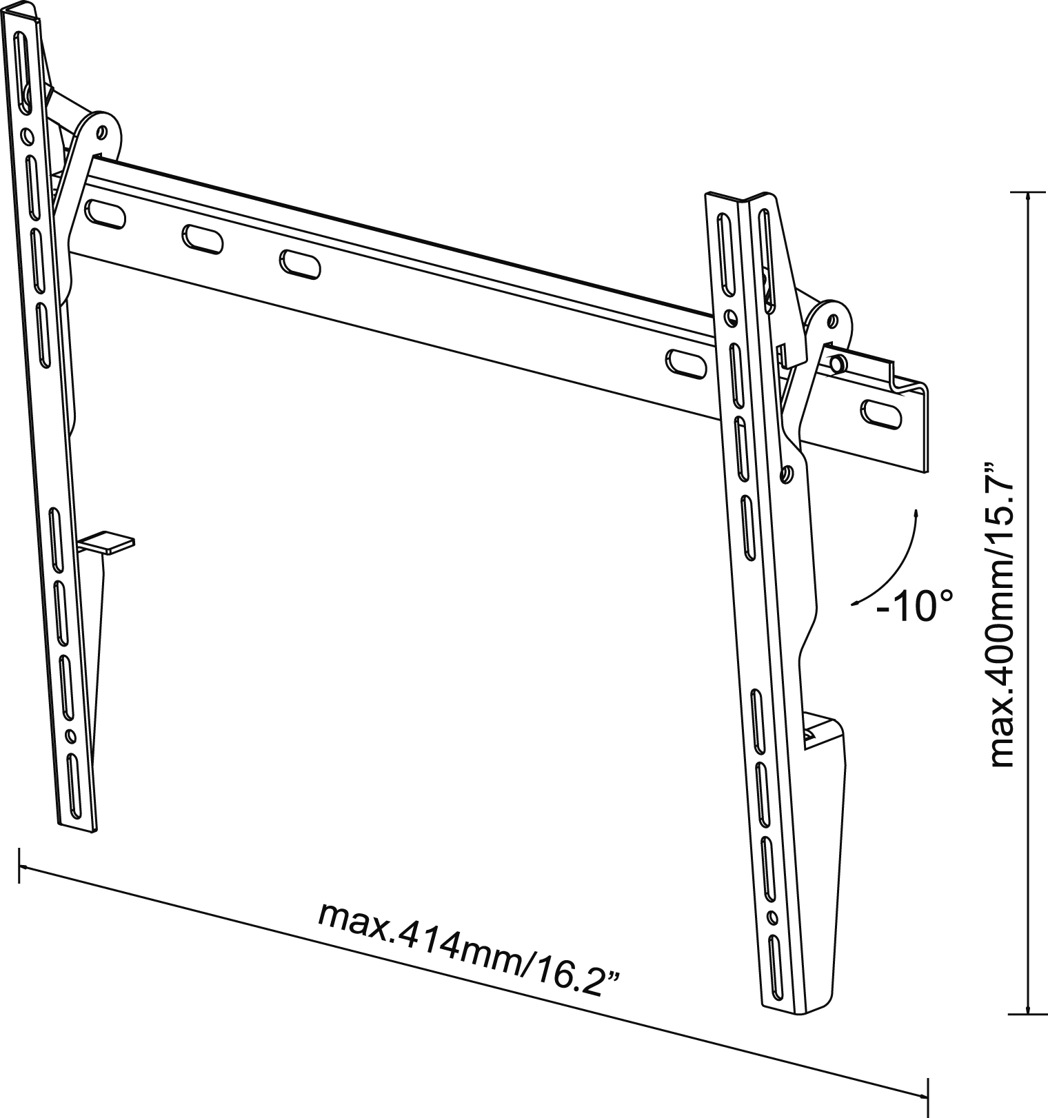 Vogel's M42010 TILT WALL MOUNT 32-55 INCH – image 2