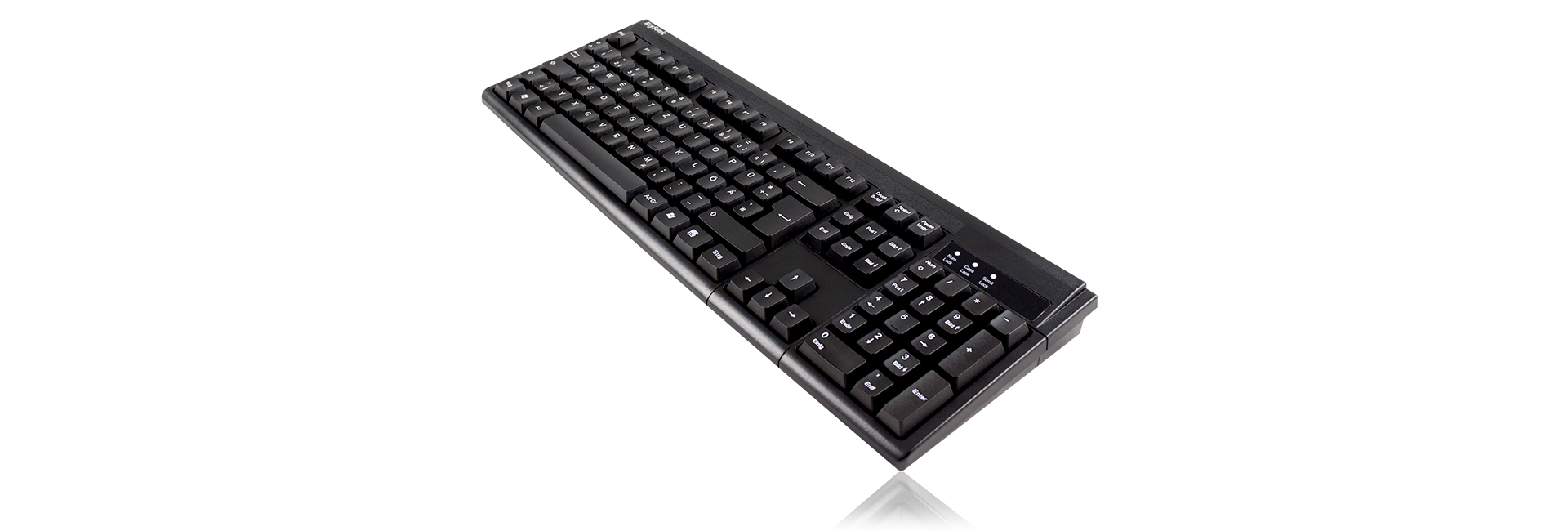ICY BOX KSK-8011U keyboard Office USB QWERTZ German Black – image 2