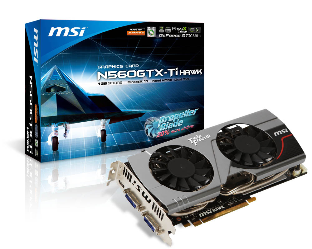 MSI 912-V260-007 graphics card NVIDIA GeForce GTX 560 Ti – image 1