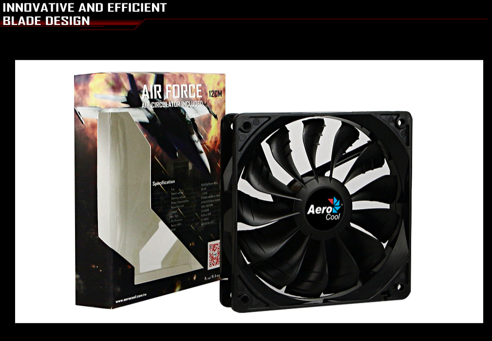 Aerocool EN51424 computer cooling system Computer case Fan – image 2