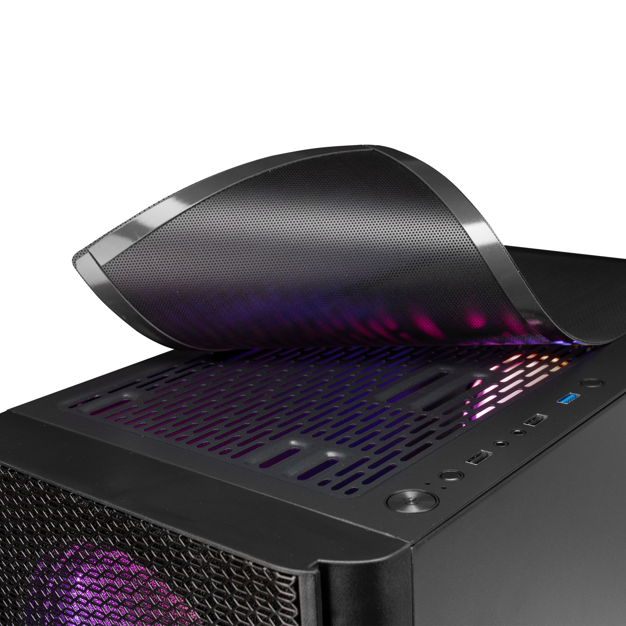 Mars Gaming MCPRO XL E-ATX Gaming PC Case Tempered Glass 4x RGB Fan Black – image 4